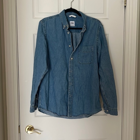 Zara men Denim flannel - Picture 1 of 2